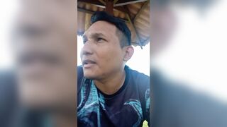 Jerking off on the public waterfront