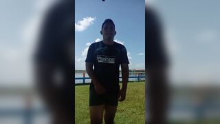 Jerking off on the public waterfront