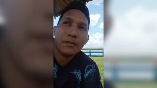 Jerking off on the public waterfront