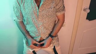 Sexy handsome Noel Dero locked himself in his room and decided to jerk off. ASMR MASTURBATION