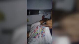 MASTURBATION BACK IN THE WORKSHOP OF MY HOUSE FENCES OF THE RAILING ???? - 3 image