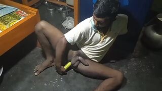 Indian gay boy fuking her big ass in cucumber ???? - 2 image