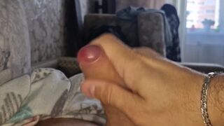 Fiery Orgasm From a Thick Huge Dick, Lots of Cum in Fountains! Eat It All!