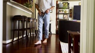 Showing My Beautiful Dick, Balls, Ass, Bare Feet