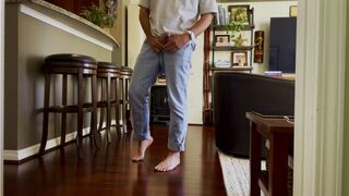 Showing My Beautiful Dick, Balls, Ass, Bare Feet