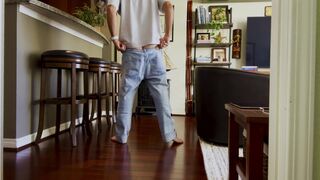 Showing My Beautiful Dick, Balls, Ass, Bare Feet