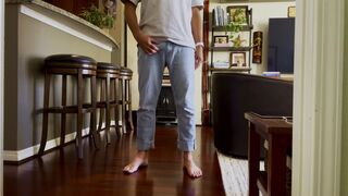 Showing My Beautiful Dick, Balls, Ass, Bare Feet
