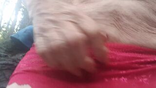 Strip in the cold and wet