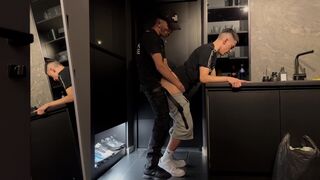 Straight man invited a gay neighbor while the girlfriend was not at home