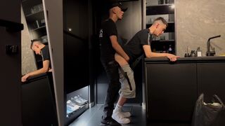 Straight man invited a gay neighbor while the girlfriend was not at home