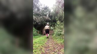 In a black skirt with lace for a night out