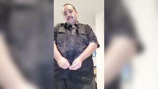 Horny Latino Stroking Uncut Cock