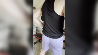 Handsome male plays with his big uncircumcised cock and shows his ass - Hardim