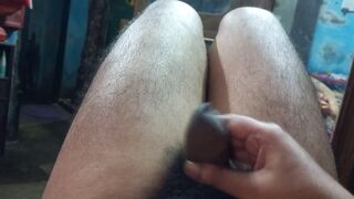 Desi teen boy with phimosis dick dripping pre cum from foreskin