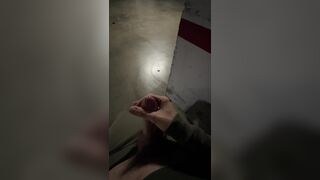 almost caught cumming on parking. 3 orgasms