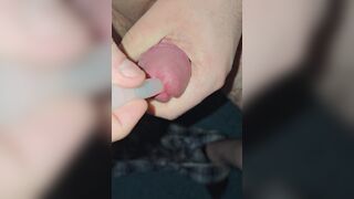 Compilation of different dilators / penis plugs that disappear into my cock
