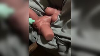 BBC fucks a doll and cumshot