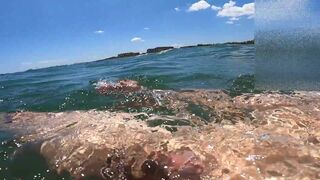 I cum just for the pleasure of feeling free, naked on a public beach - 1 image