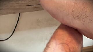 White cock is stroked to climax - 14 image