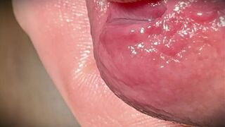 White cock is stroked to climax