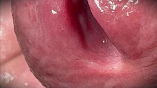 White cock is stroked to climax