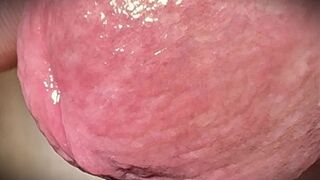 White cock is stroked to climax