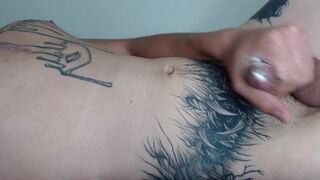 Inexperienced Latino boy masturbates and cums in droves