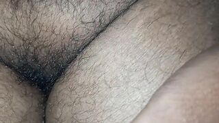 My wife hairy pussy with anal massage