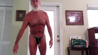 Naked Housecleaner Makes a Mess then Mops it Up