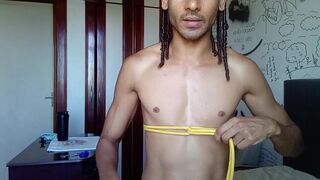 Rope corset tutorial. How to make a simple corset out of rope. Shibari self tie. (bondage)