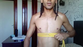 Rope corset tutorial. How to make a simple corset out of rope. Shibari self tie. (bondage)