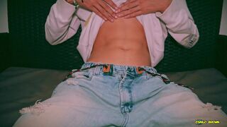 Sexy Skinny Twink Magic C Jerking His Big Cock And Shooting His Cum On Your Face