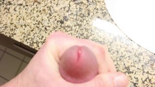 Hot Guy Jacking off and Moaning in the Hotel Room