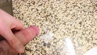 Hot Guy Jacking off and Moaning in the Hotel Room