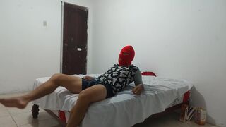 THE SCANDALOUS VIDEO OF MY DIRTY STEPSON!! HE HAD NO ONE TO FUCK AT HOME AND HE HAD SEX WITH THE INFLATED CONDOM.