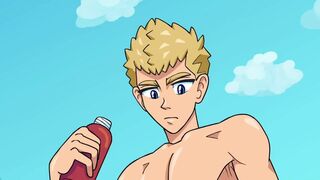 My friend takes his cock out of his pants and fucks me - 2 image