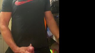 Horny JockDad87 Busts Another Load Between Classes