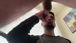 eating my friends cum