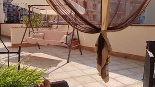 IN PUBLIC | WITH CUMSHOT ON THE TERRACE - 10 image