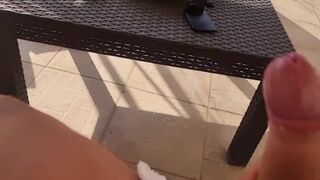 IN PUBLIC | WITH CUMSHOT ON THE TERRACE - 14 image