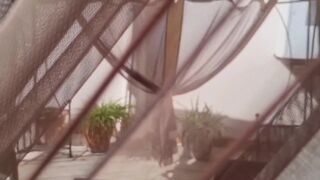 IN PUBLIC | WITH CUMSHOT ON THE TERRACE