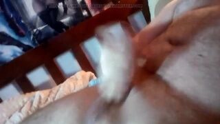 Cumming in Bed number one. I do this a lot.