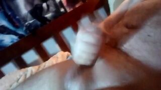 Cumming in Bed number one. I do this a lot.