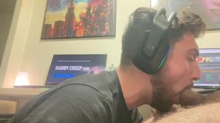 he suck my big dick after gaming