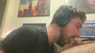 he suck my big dick after gaming