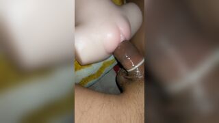 Fuck with a mini bust fake pussy - 12 image