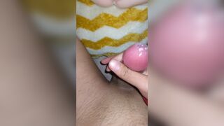 Fuck with a mini bust fake pussy - 9 image