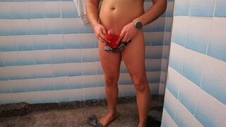 Cute Guy Desperate To Pee After Long Trip - 13 image