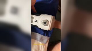 Mature with masturbator