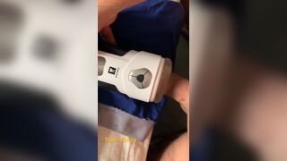 Mature with masturbator